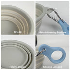 Bol pour chien en silicone portable pliable et extensible pour nourriture et eau-Exclusif app