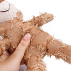 Jouet couineur en peluche durable pour chien à mâcher en denim rustique