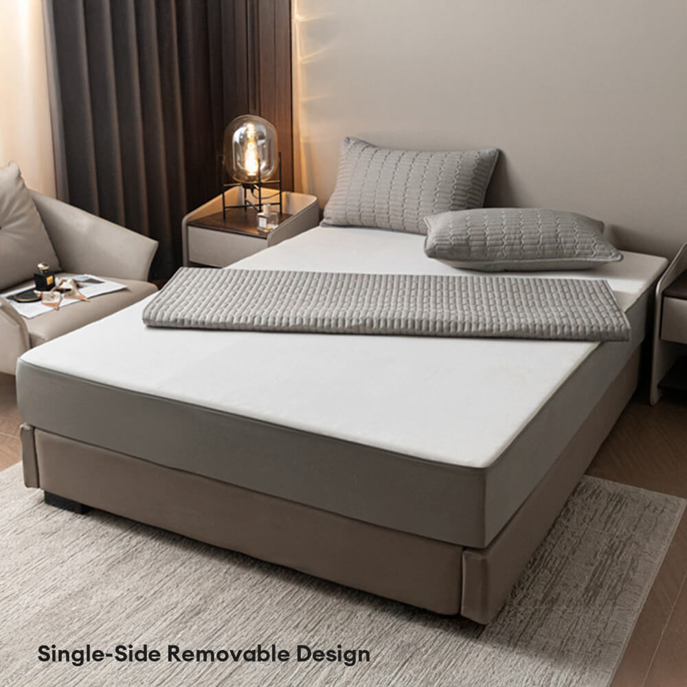 Protège-matelas imperméable à zip doux et antibactérien enveloppant