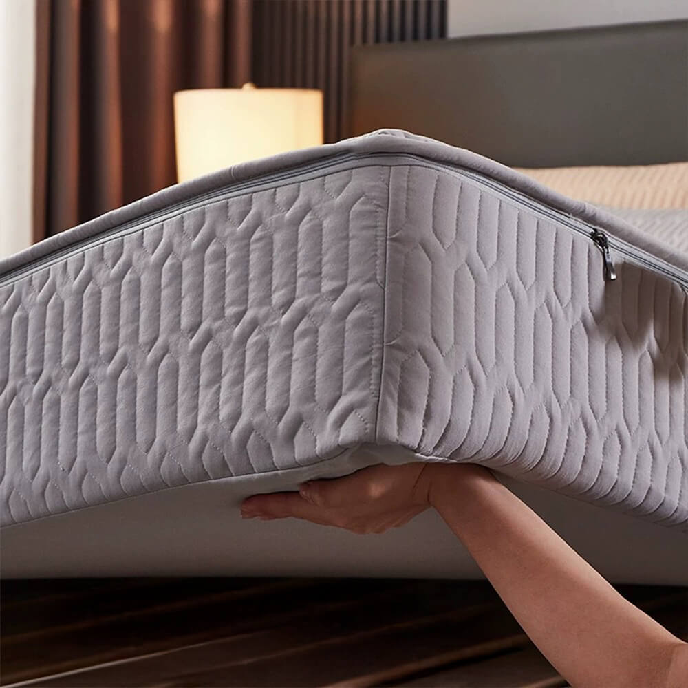 Protège-matelas imperméable à zip doux et antibactérien enveloppant
