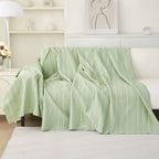 Housse de canapé antidérapante en soie glacée rafraîchissante motif de blé