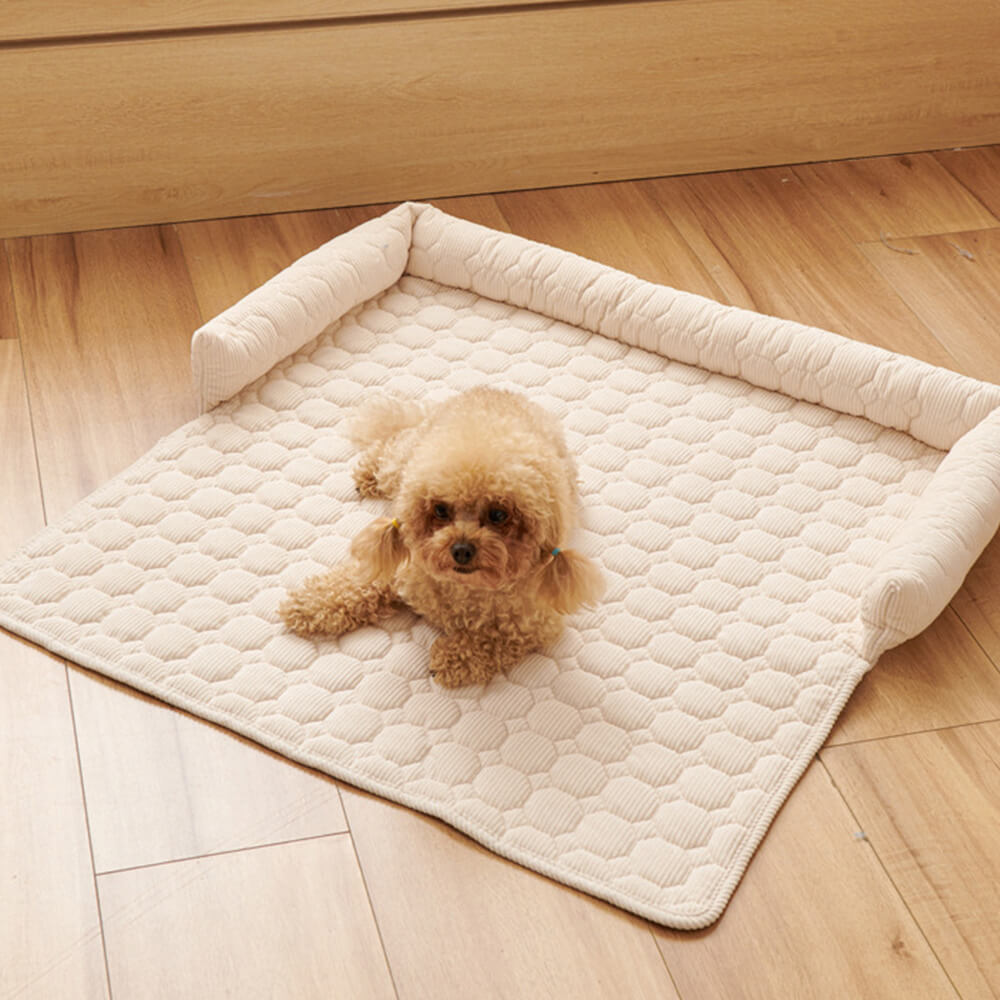 Housse de protection pour meuble matelassée en Pearl Fleece ultra douce pour chien