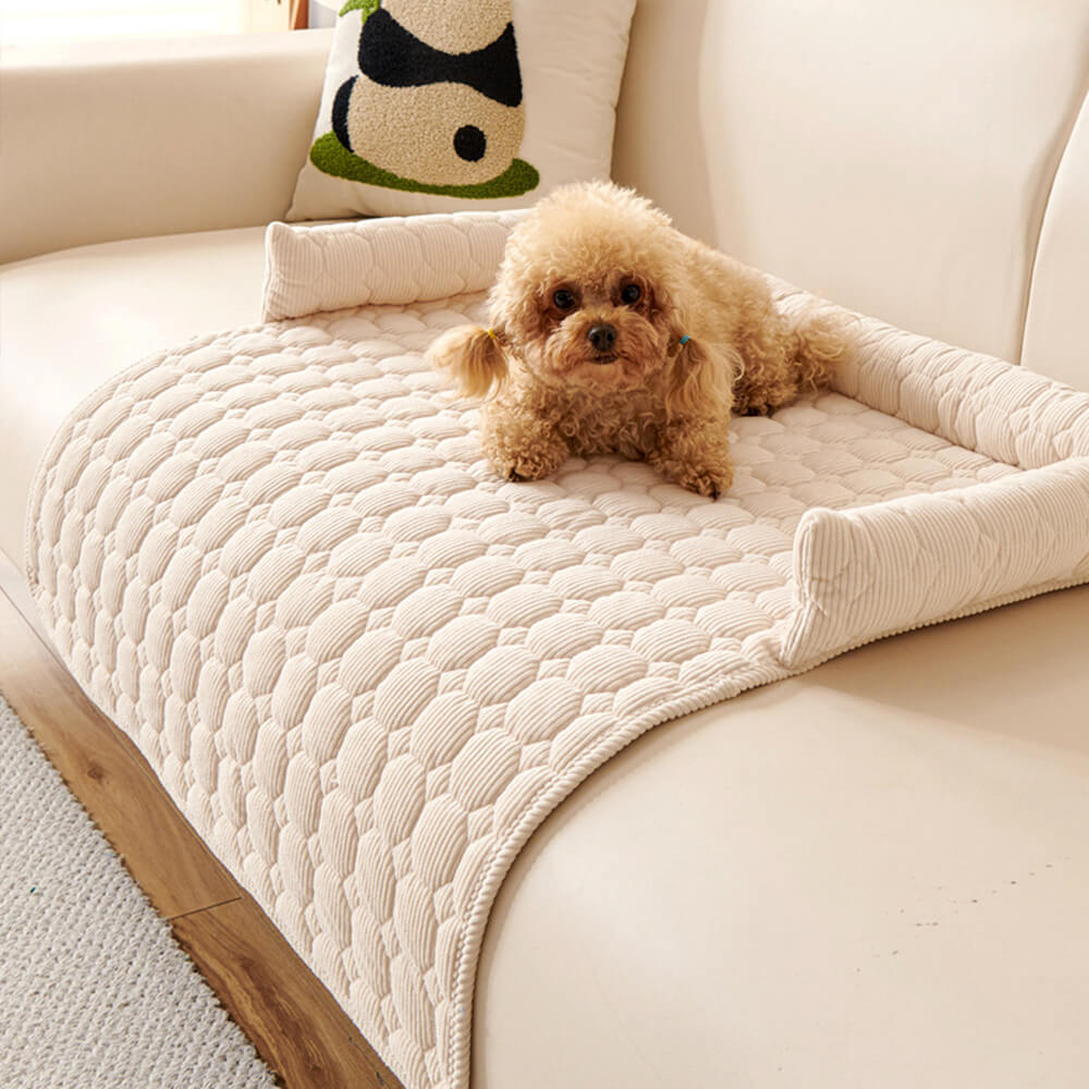 Housse de protection pour meuble matelassée en Pearl Fleece ultra douce pour chien
