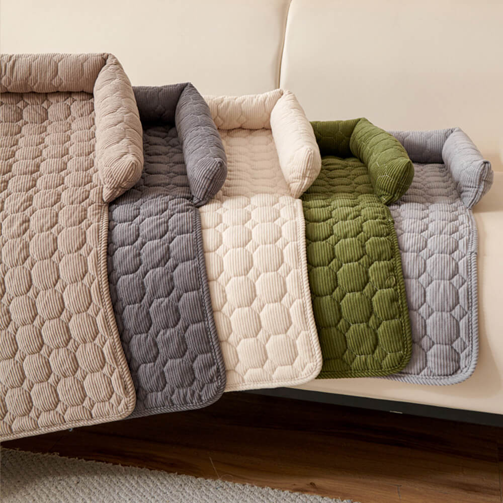 Housse de protection pour meuble matelassée en Pearl Fleece ultra douce pour chien