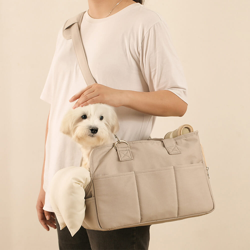 Sac de transport pour chien et chat en tartan tendance pratique pour les voyages