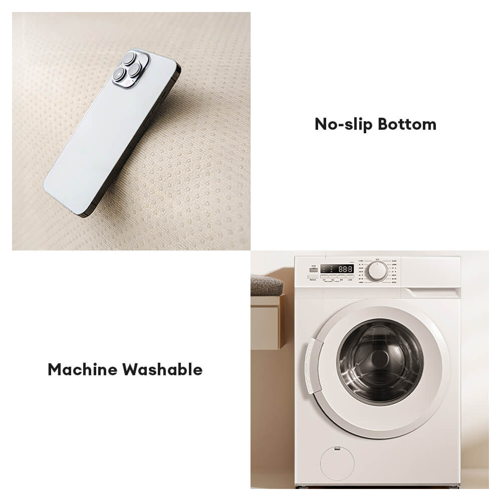 Housse de canapé en peluche épaisse et douce avec bords ondulés irréguliers