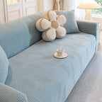 Housse de canapé élastique anti-rayures en polaire toutes saisons à enveloppe complète