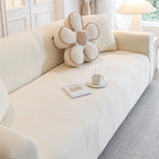 Housse de canapé élastique anti-rayures en polaire toutes saisons à enveloppe complète