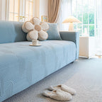 Housse de canapé élastique anti-rayures en polaire toutes saisons à enveloppe complète