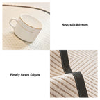 Housse de canapé en polaire douce au toucher à chevrons bicolores