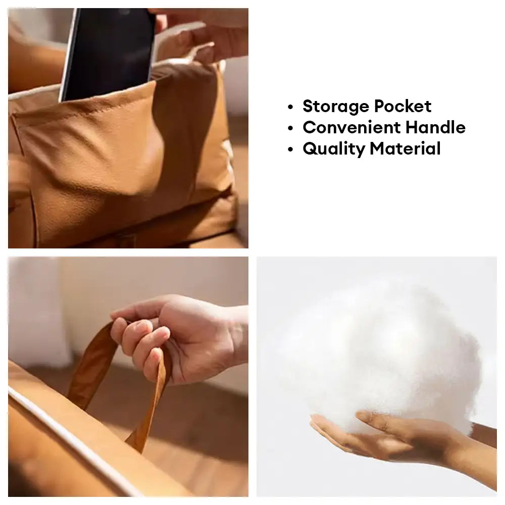 Lit pour chien en similicuir imperméable avec dos en latex protecteur