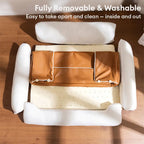 Lit pour chien en similicuir imperméable avec dos en latex protecteur