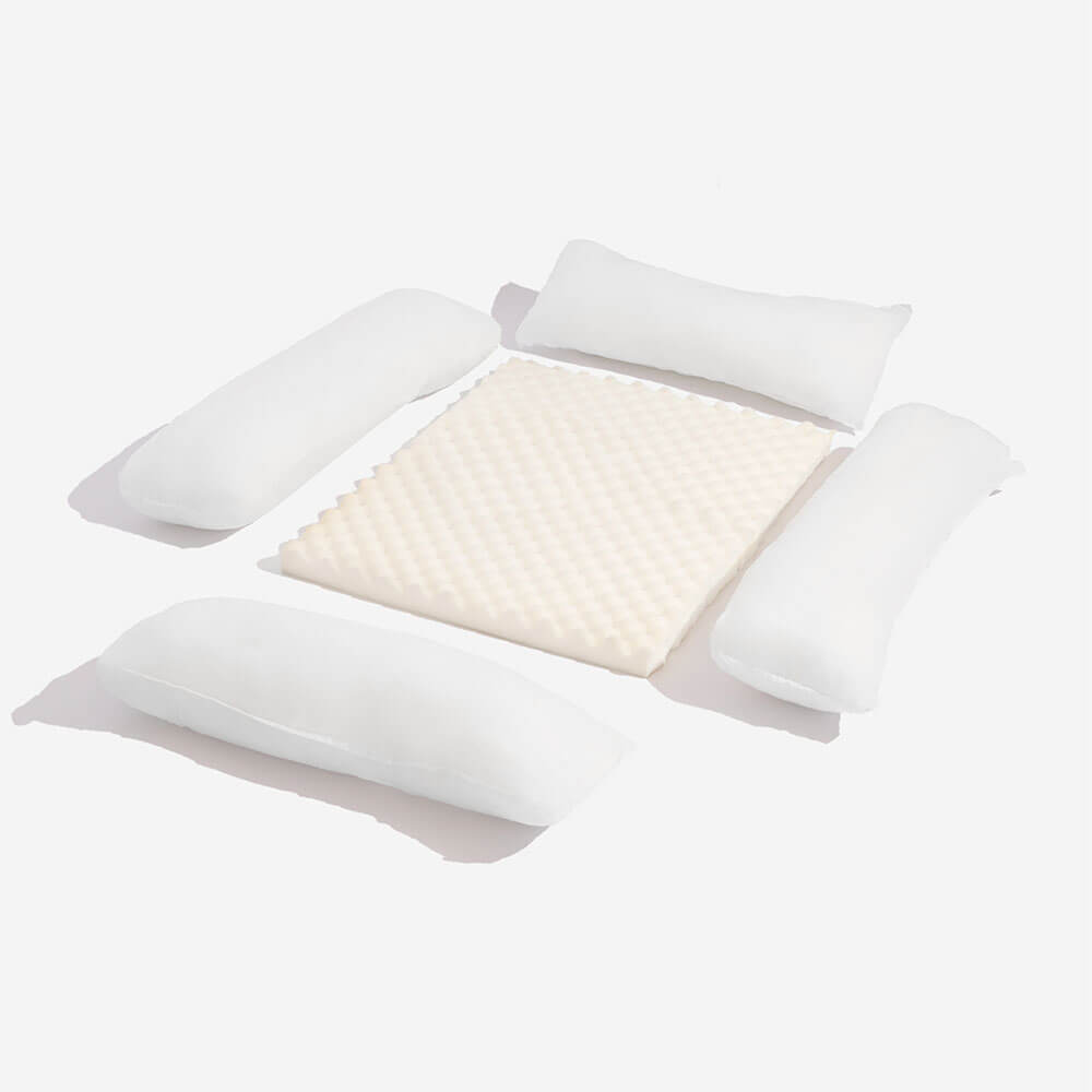 Lit Orthopédique Floral pour Chien avec Oreiller