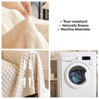 Couverture de canapé en velours jacquard moelleux, épaisse et résistante aux rayures.