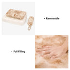 Oreiller lit pour chien en peluche moelleuse confortable pour un sommeil profond