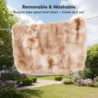 Oreiller lit pour chien en peluche moelleuse confortable pour un sommeil profond