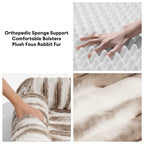 Lit orthopédique pour chien avec coussin moelleux à rayures luxe et confort