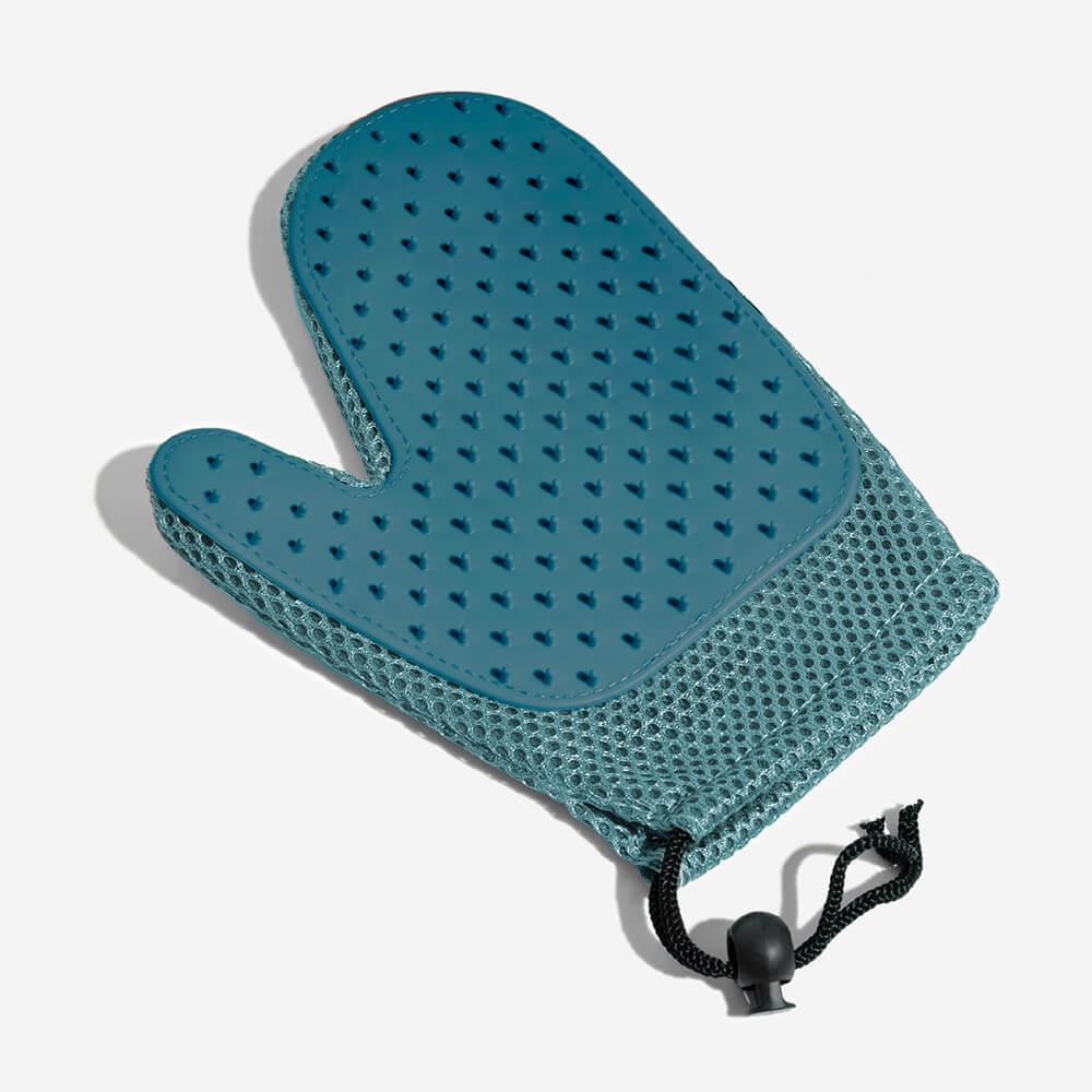 Gant de toilettage pour animaux en silicone avec brosse double face flottante-Exclusif app