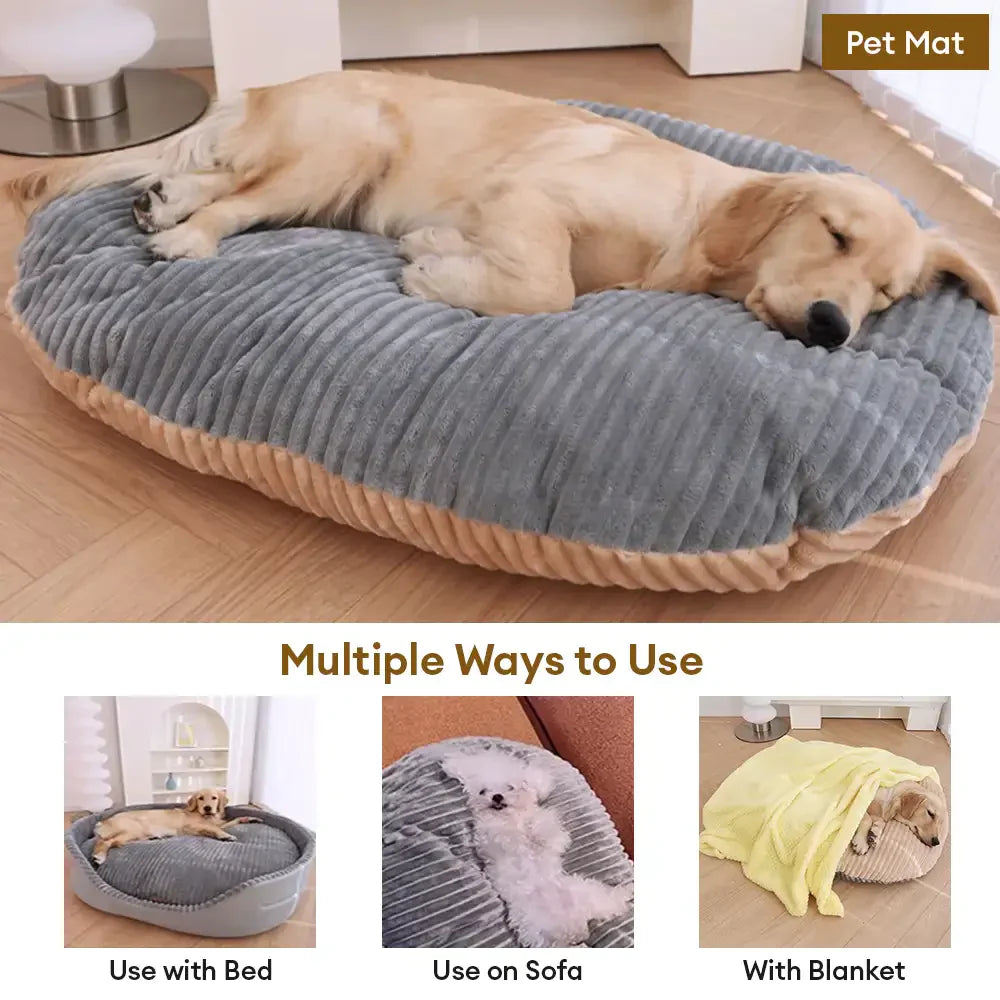 Tapis de sommeil et lit pour animaux de compagnie chauds et confortables, amovibles et lavables.