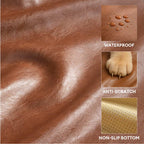 Lit pour chien en simili cuir luxueux imperméable et amovible