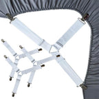 Sangles de drap élastiques antidérapantes ajustables avec clips métalliques