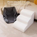 Escaliers pour chien réglables doux antidérapants et lavables avec rampe douce