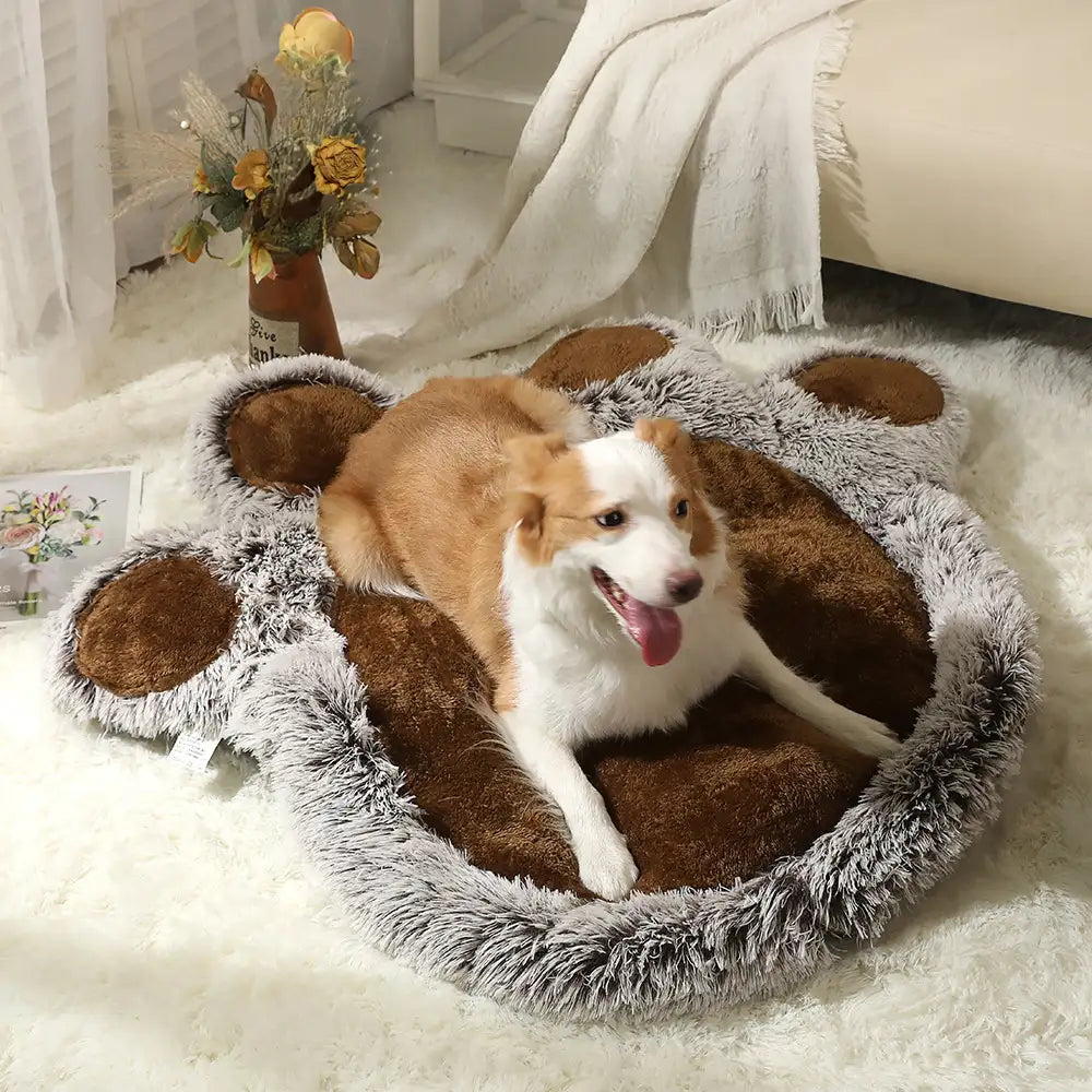 Tapis pour animaux en peluche ours moelleux confortable grand espace pour chien