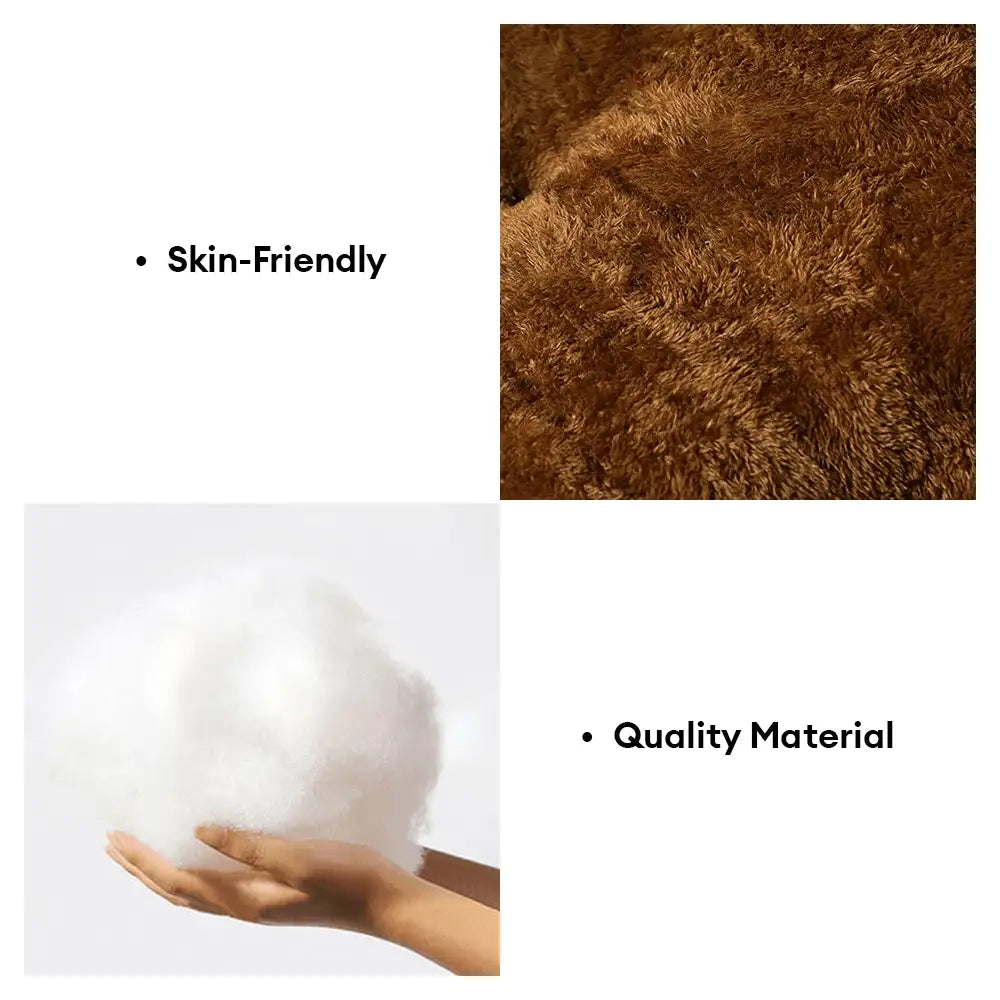 Tapis pour animaux en peluche ours moelleux confortable grand espace pour chien