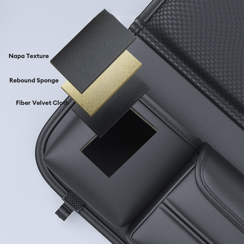 Organisateur pliable pour siège arrière de voiture avec plateau