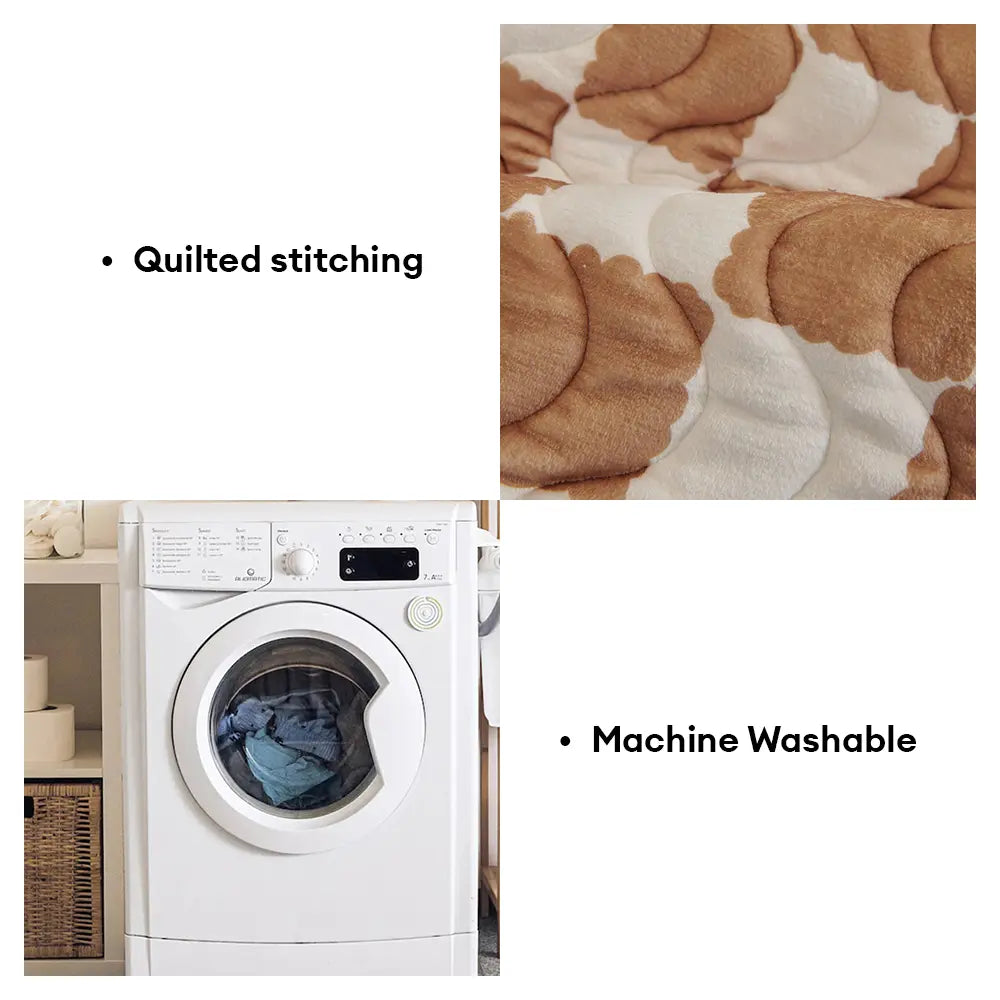 Housse de canapé en velours à carreaux matelassée et antidérapante