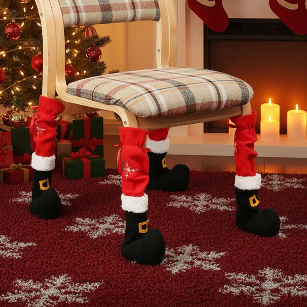 Couvre-pieds de chaise de décoration de Noël