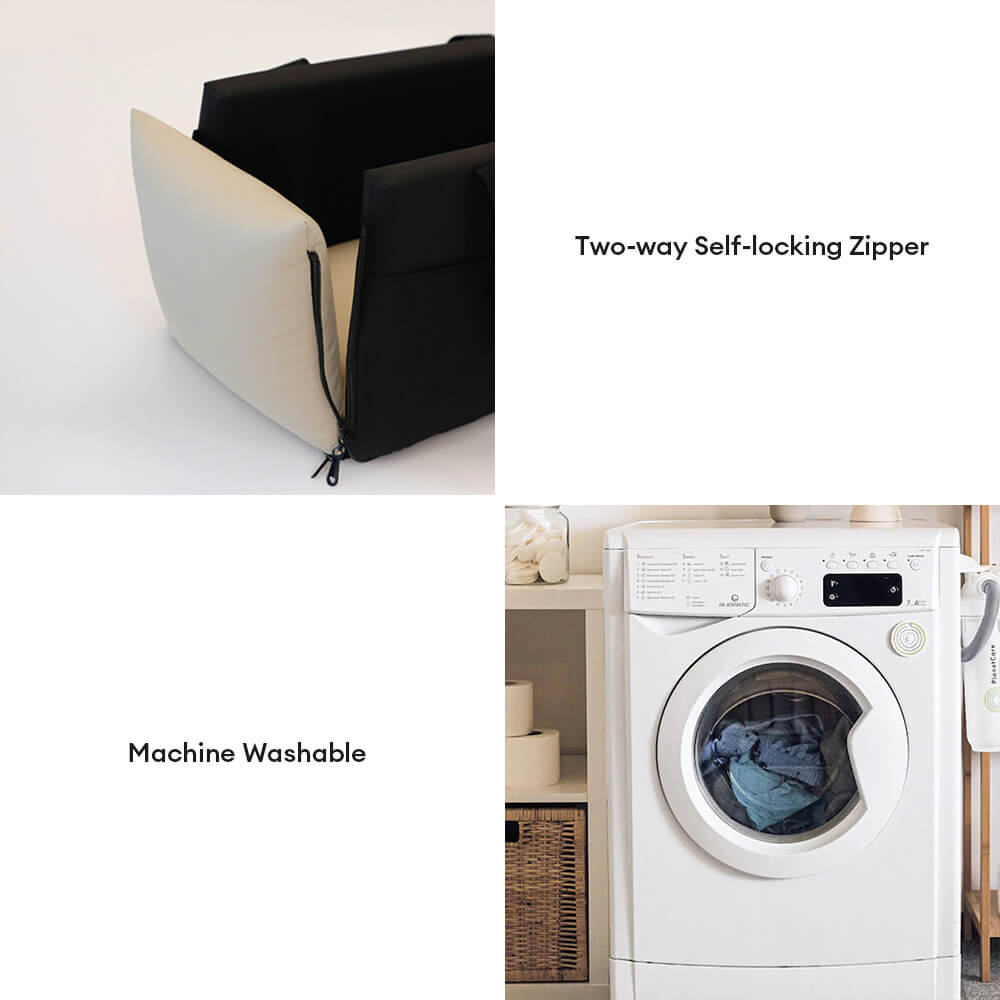 Transporteur de voyage pour animaux de compagnie portable et imperméable avec bloc de couleurs pour console de voiture