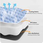 Lit pour chien ovale en forme de donut confort rafraîchissant surélevé