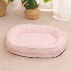 Lit pour chien ovale en forme de donut confort rafraîchissant surélevé