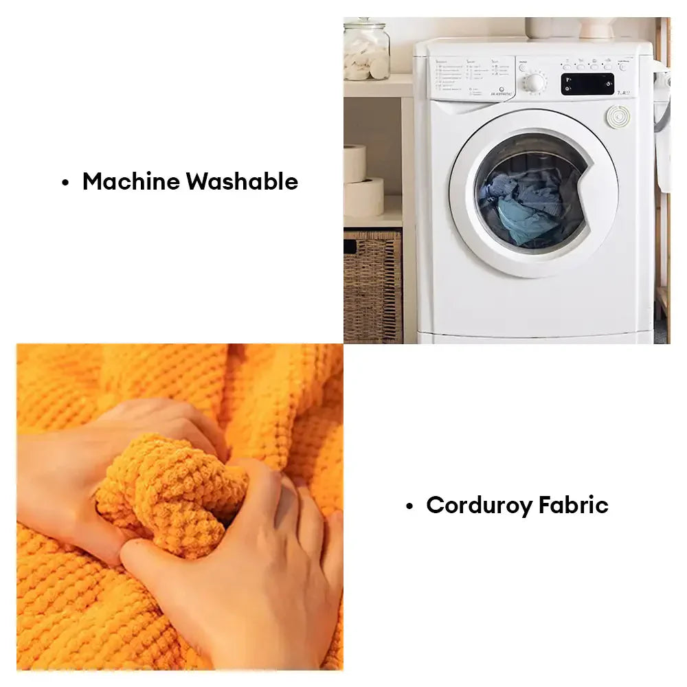 Housse de canapé en velours côtelé chaude et résistante aux éraflures