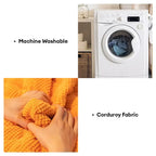 Housse de canapé en velours côtelé chaude et résistante aux éraflures