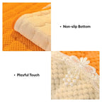 Housse de canapé en velours côtelé chaude et résistante aux éraflures