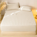 Housse de matelas élégante carrée respirante imperméable antibactérienne