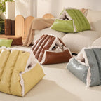 Lit pour chien en simili cuir vintage convertible siège de voiture multifonction