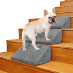 Rampes d'escalier modulaires en mousse pour chiens avec fixation Velcro
