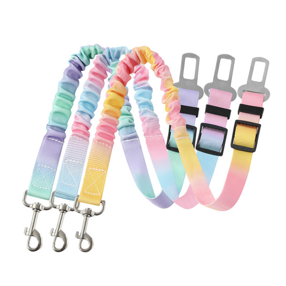 Ceinture de sécurité pour animaux avec amorti élastique dégradé