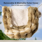 Canapé lit en peluche confortable pour chiens et chats tie dye jungle secret