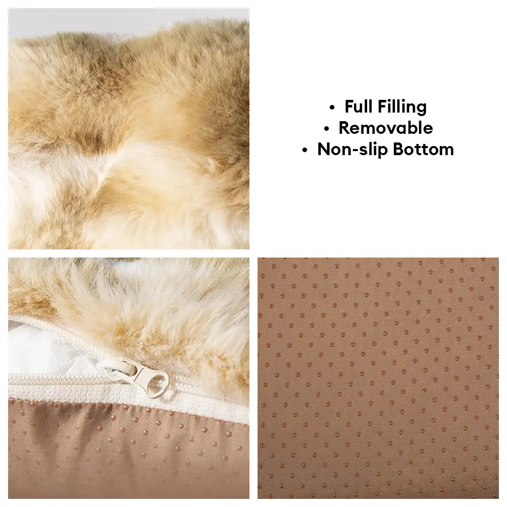 Canapé lit en peluche confortable pour chiens et chats tie dye jungle secret