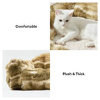 Canapé lit en peluche confortable pour chiens et chats tie dye jungle secret