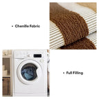 Couvre-canapé antidérapant en chenille résistant aux rayures, de style moderniste du milieu du siècle.