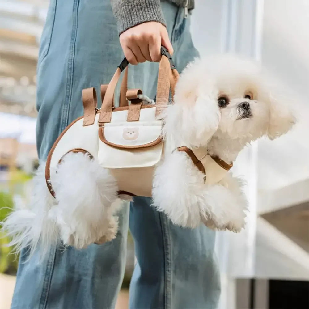 Sac à dos pour petits chiens de transport croisé portable et multifonctionnel