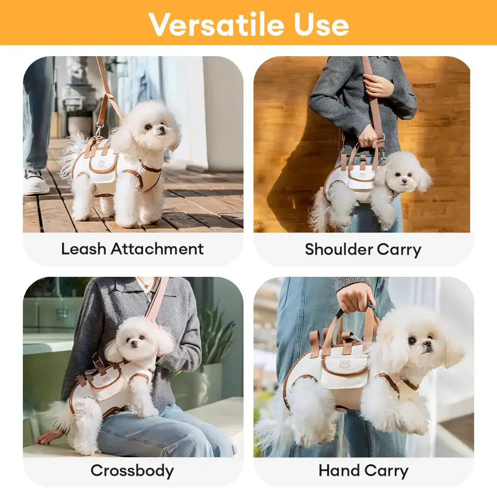 Sac à dos pour petits chiens de transport croisé portable et multifonctionnel