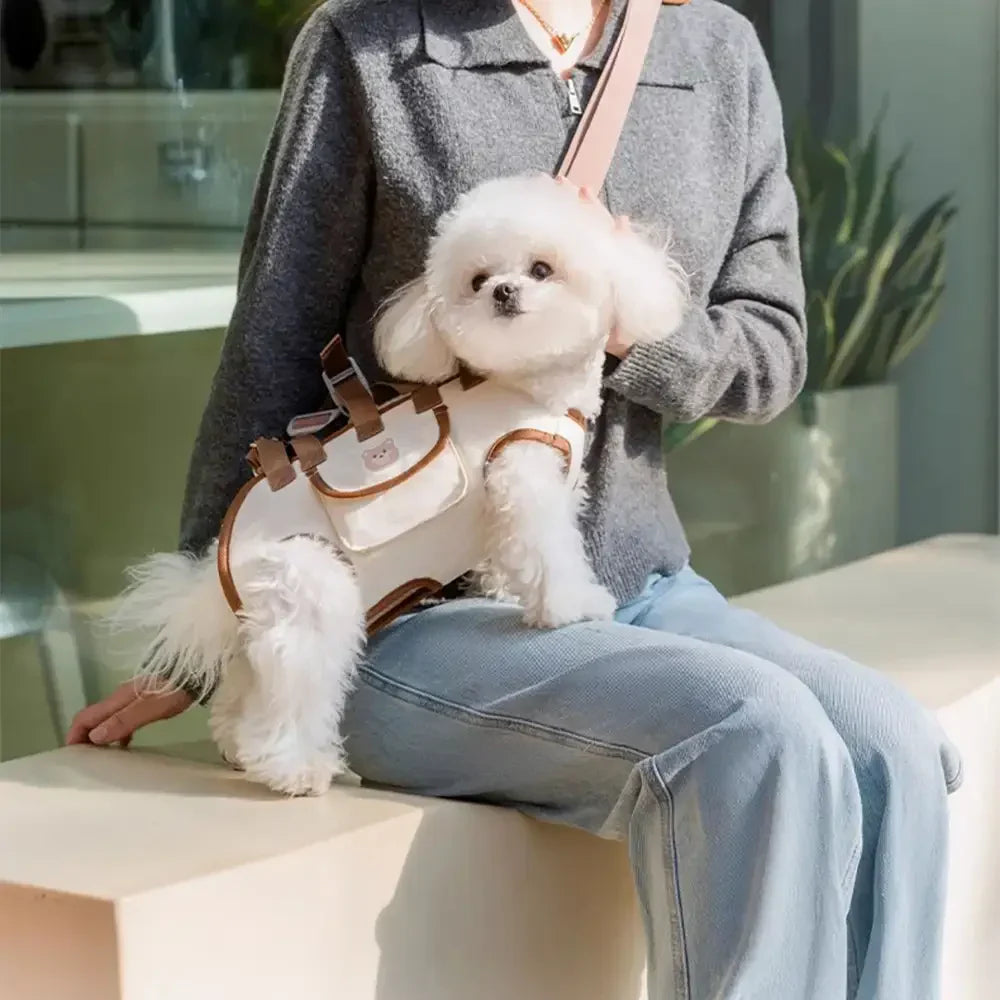 Sac à dos pour petits chiens de transport croisé portable et multifonctionnel