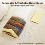 Lit pour chien et chat en forme de cave en plaid rétro chaleureux et douillet - Maison rétro