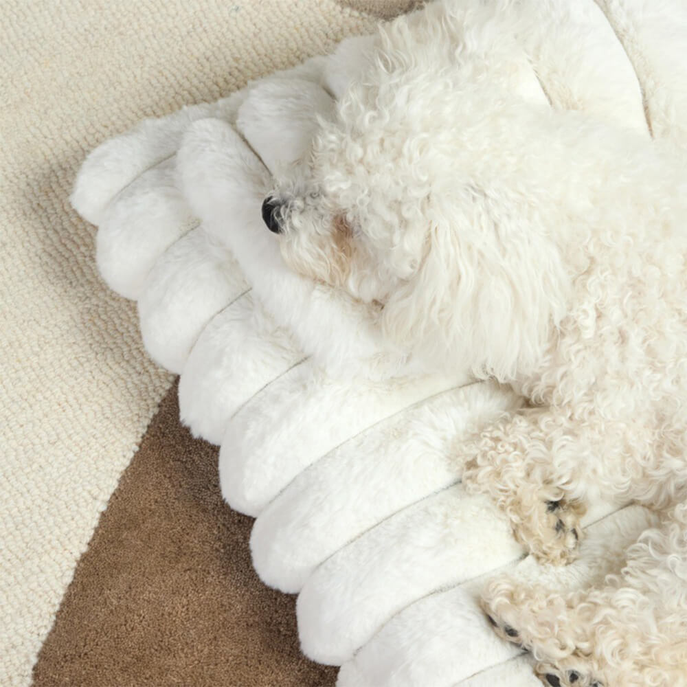 Coussin épais en peluche douillet pour chien avec oreiller apaisant
